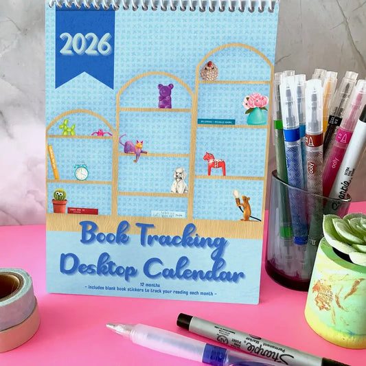 2026 Book Tracking Desktop Calendar