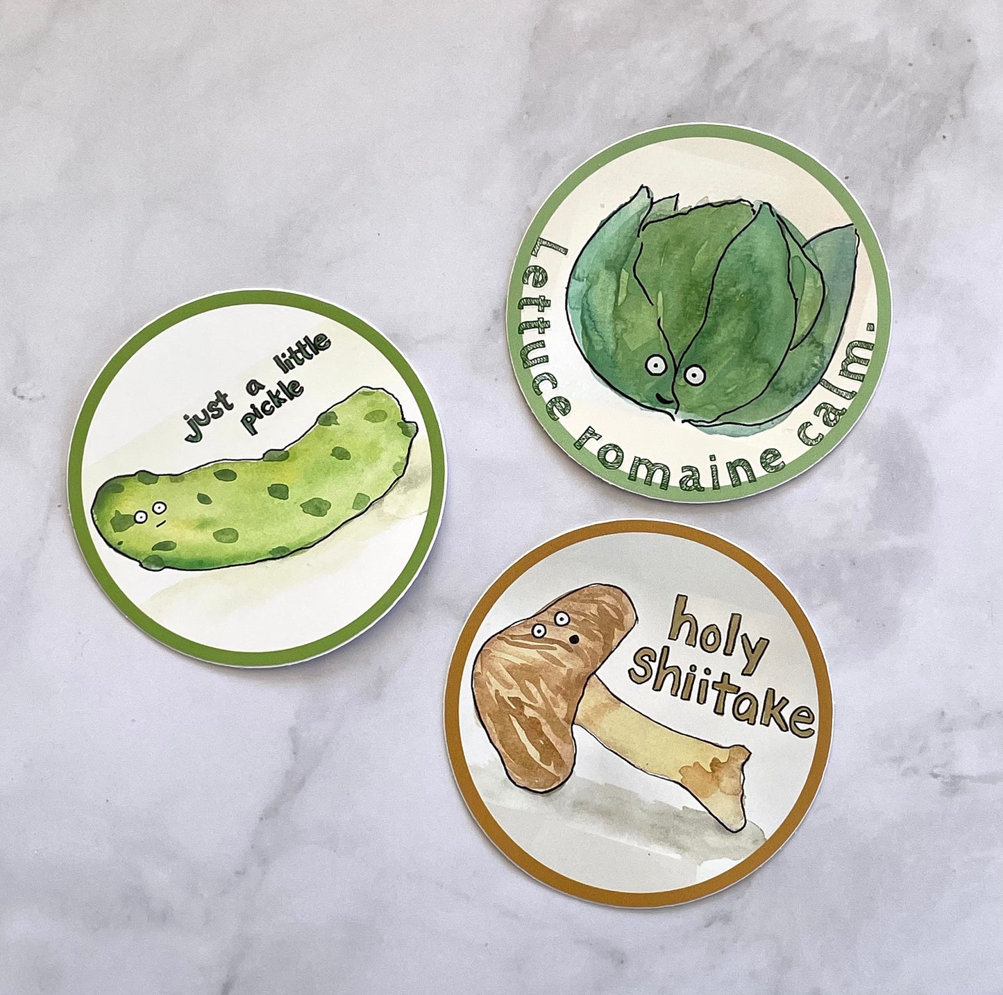 Food Pun Stickers