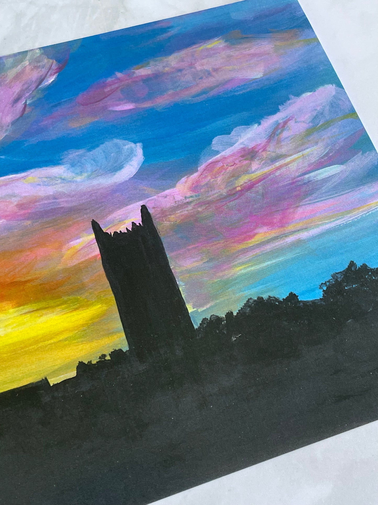 Wellesley College Galen Stone Tower 8”x10” Art Print