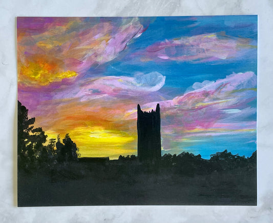 Wellesley College Galen Stone Tower 8”x10” Art Print
