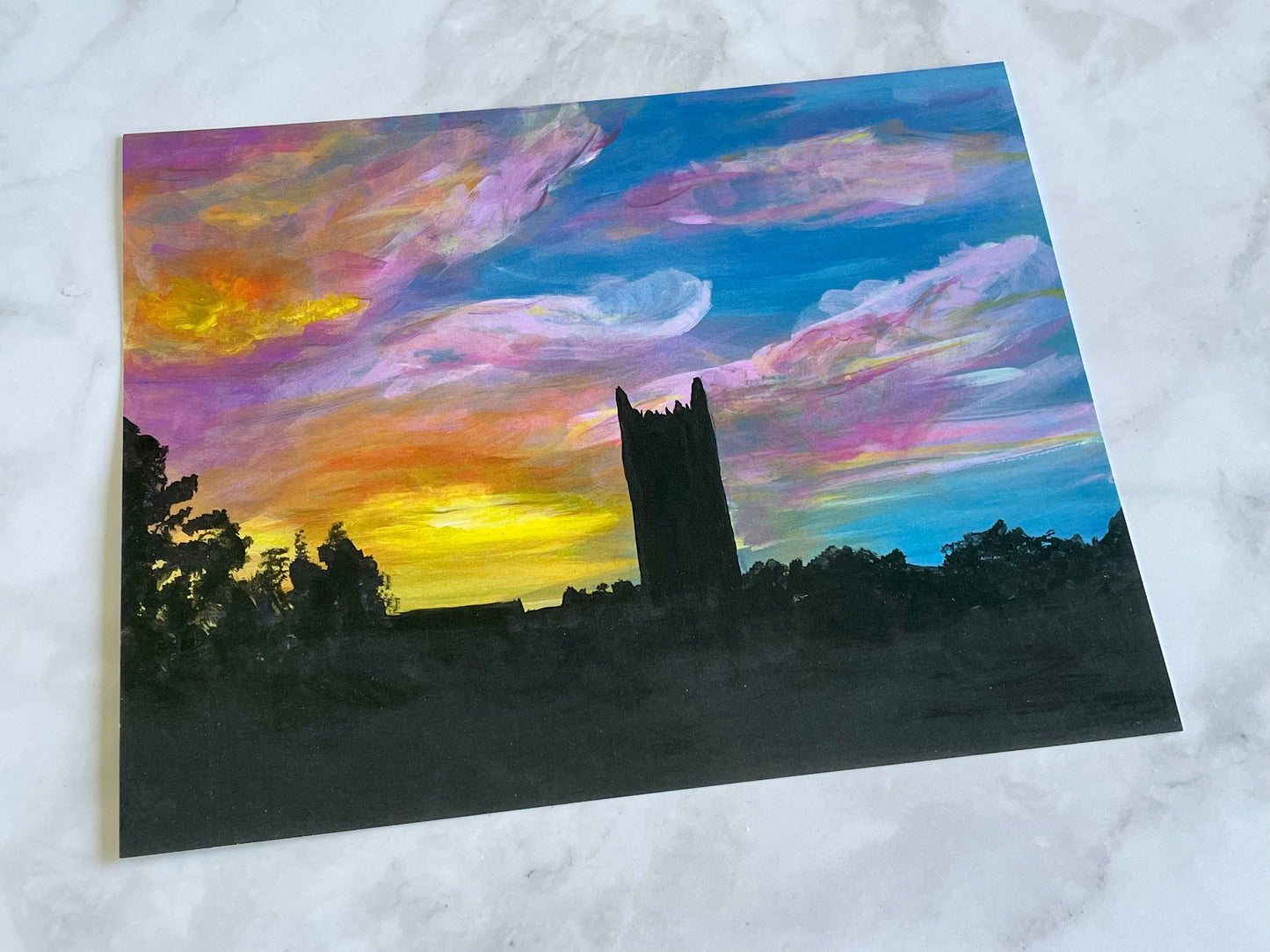 Wellesley College Galen Stone Tower 8”x10” Art Print