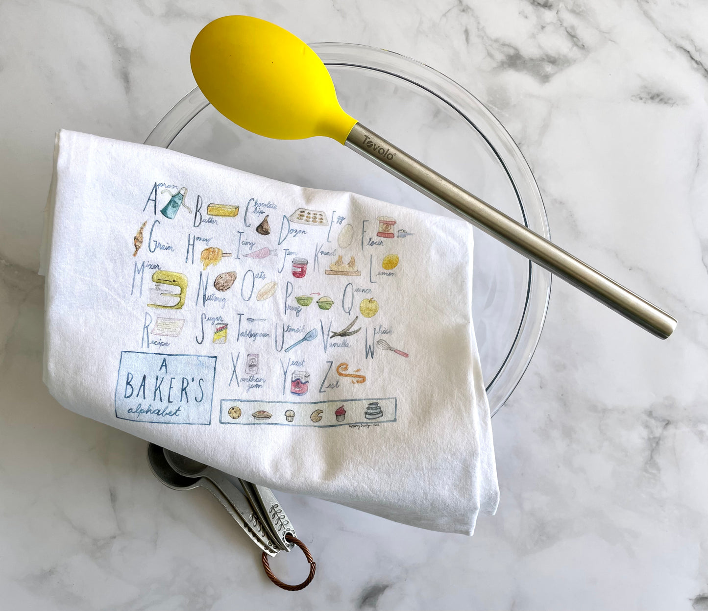 Baker's Alphabet Tea Towel