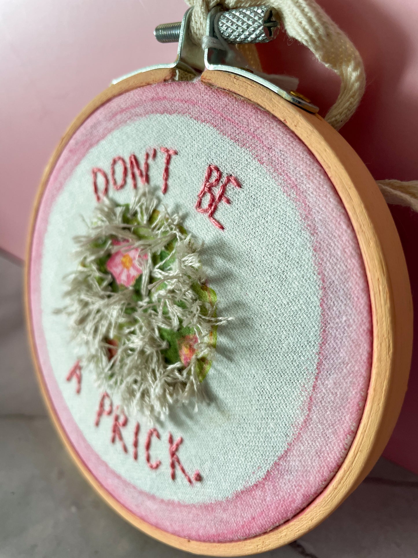 Don’t Be A Prick 4” Embroidery