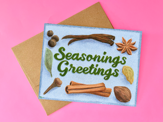 Seasonings Greetings Holiday Card