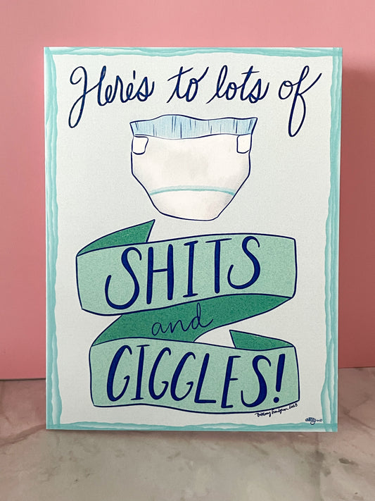 Shits & Giggles Baby Card