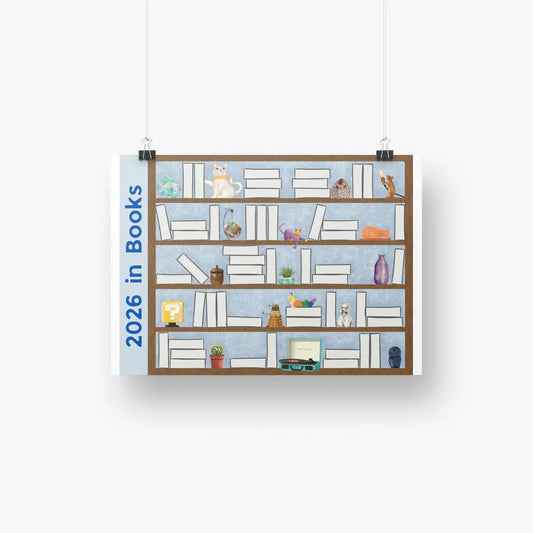 Book Tracking Poster, 9"x12" (Dated or Undated)