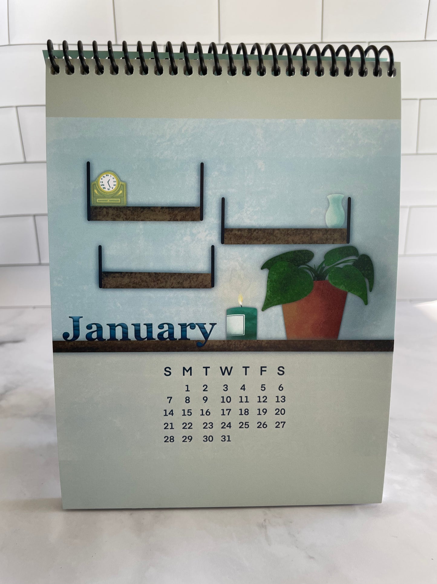 2024 Book Tracking Desktop Calendar