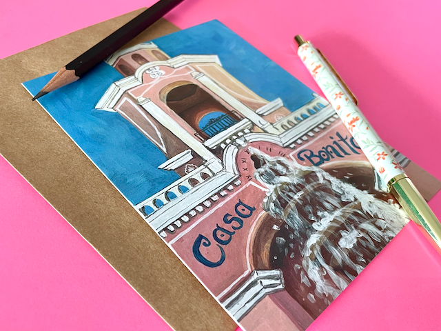 Casa Bonita Flat Greeting Card
