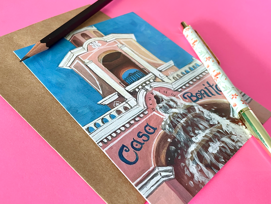 Casa Bonita Flat Greeting Card