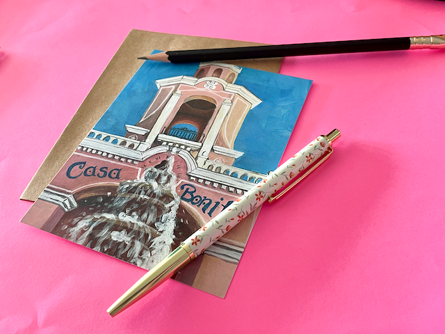Casa Bonita Flat Greeting Card