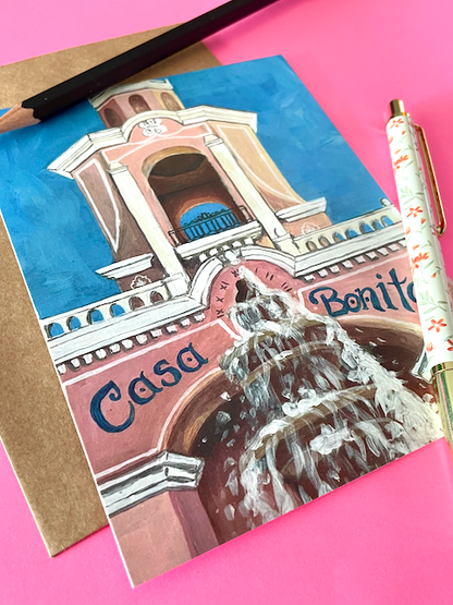 Casa Bonita Flat Greeting Card