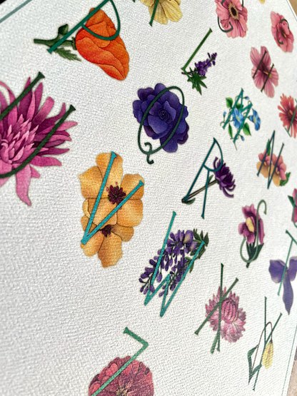 Botanical Alphabet Print