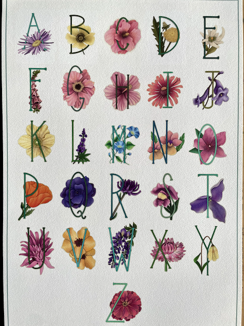 Botanical Alphabet Print
