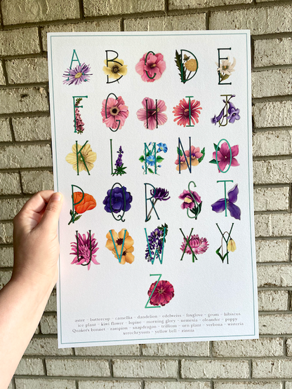 Botanical Alphabet Print