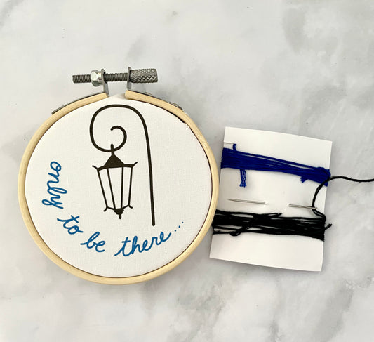 Wellesley College “Only To Be There” Embroidery Kit