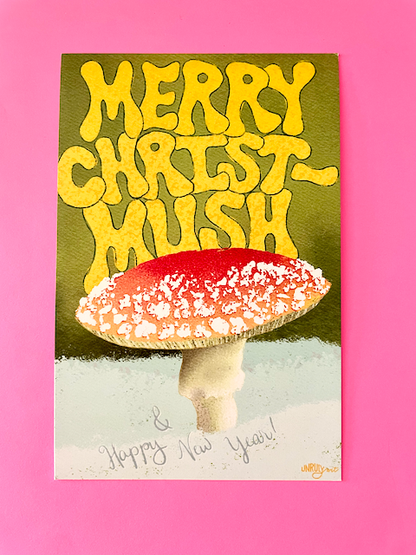 Merry Christmush Postcard