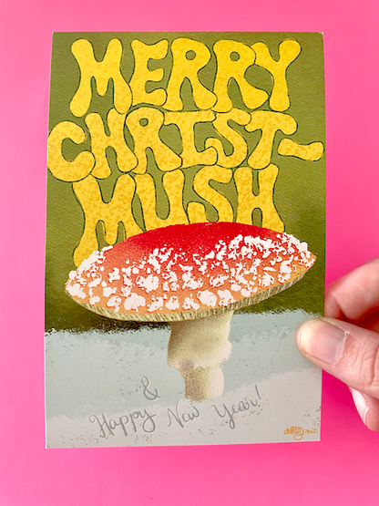 Merry Christmush Postcard