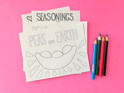 Color Your Own Holiday Postcards