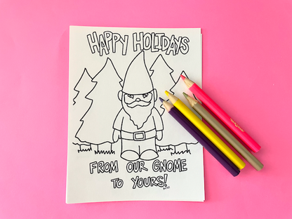 Color Your Own Holiday Postcards