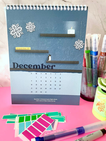 2025 Book Tracking Desktop Calendar