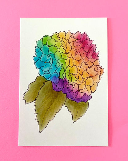 Rainbow Flower Mini Cards