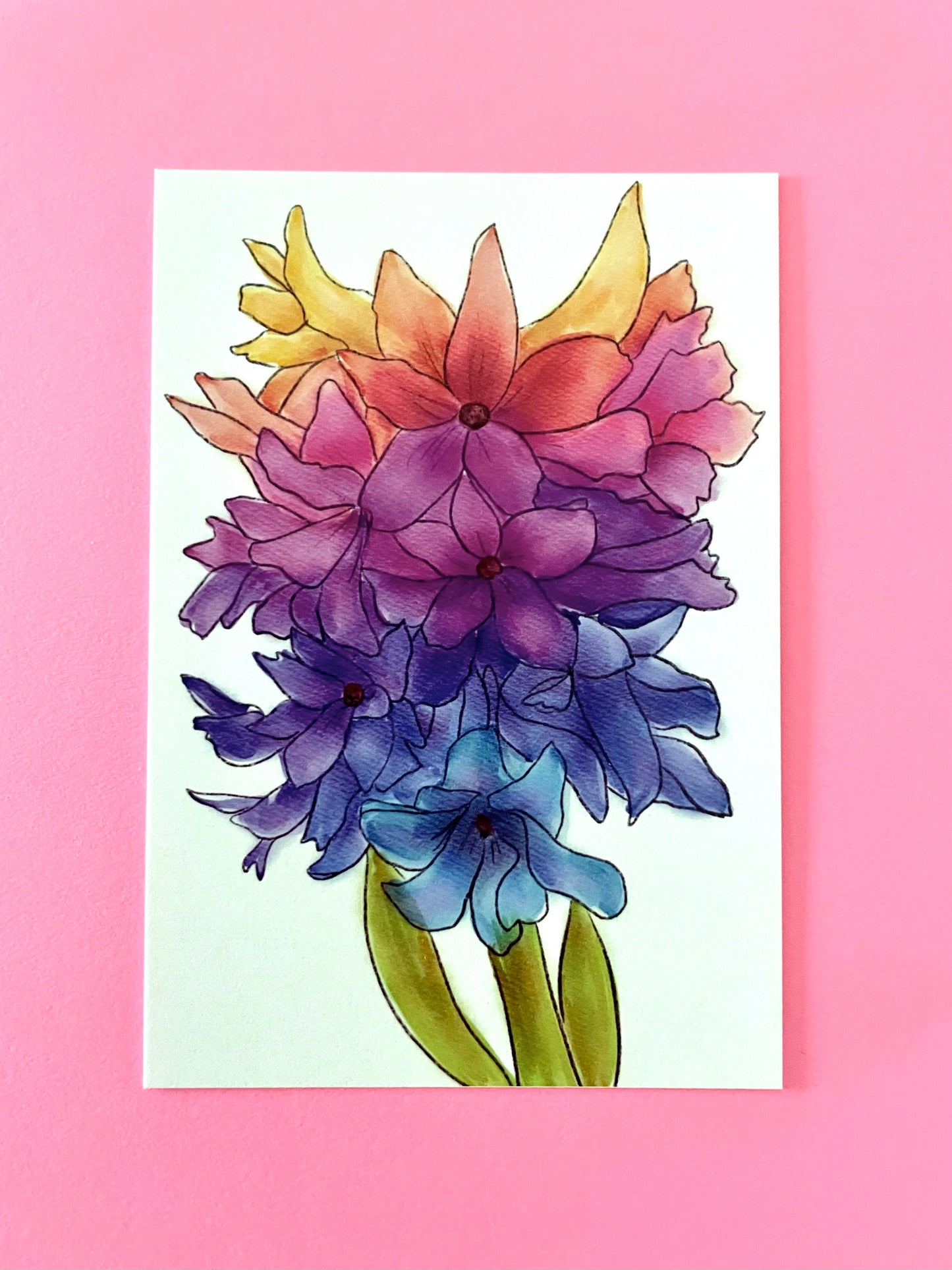 Rainbow Flower Mini Cards