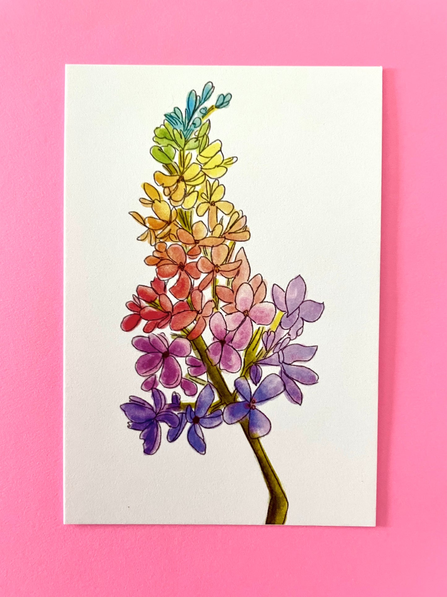 Rainbow Flower Mini Cards