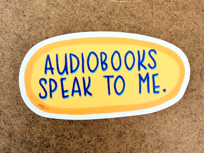 Audiobooks Speak to Me Vinyl Sticker