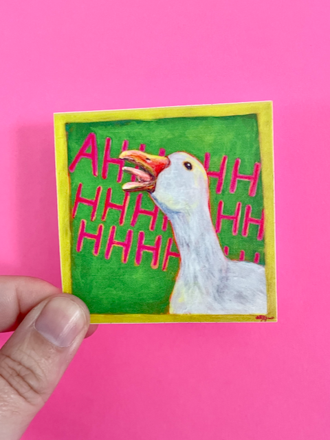 Screaming Goose 2.5" Vinyl Sticker