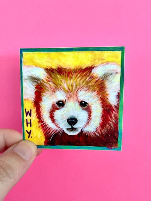Why Red Panda 2.5" Vinyl Sticker