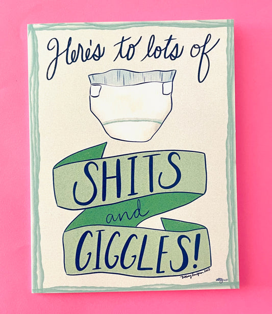 Shits & Giggles Baby Card