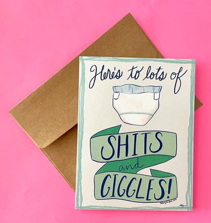 Shits & Giggles Baby Card