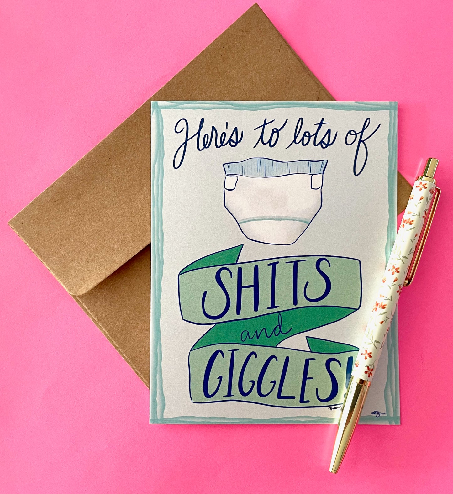 Shits & Giggles Baby Card