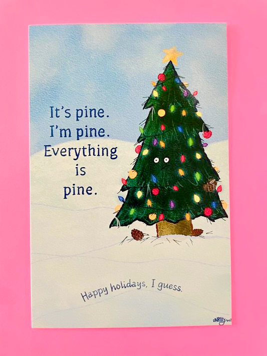 It's Pine Christmas Postcard