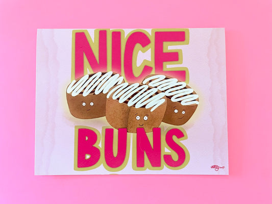 Nice Buns Greeting Card
