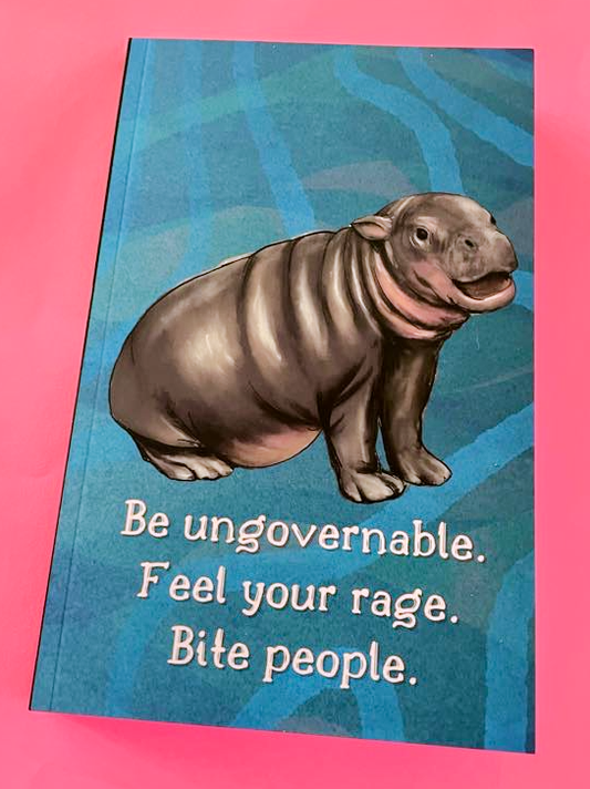 Be Ungovernable Moo Deng Large Notebook