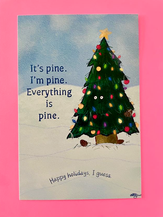 It's Pine Christmas Postcard