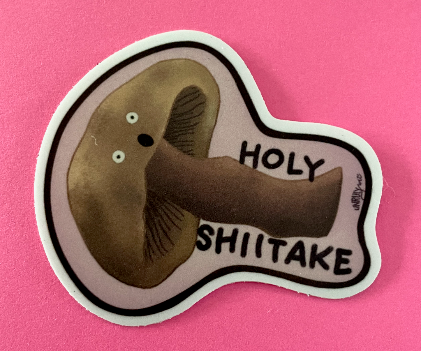 Holy Shiitake Vinyl Sticker