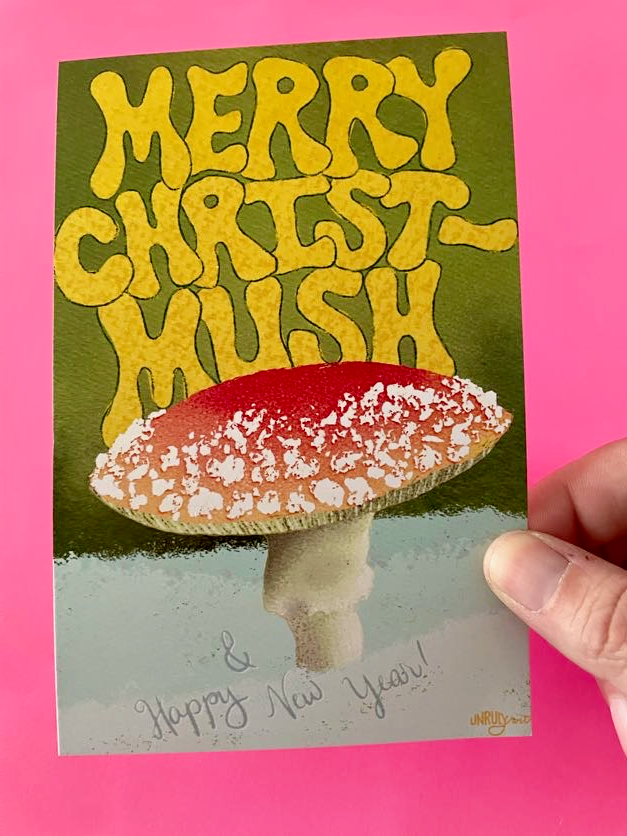 Merry Christmush Postcard