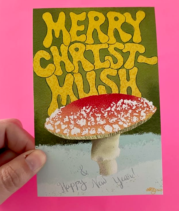 Merry Christmush Postcard