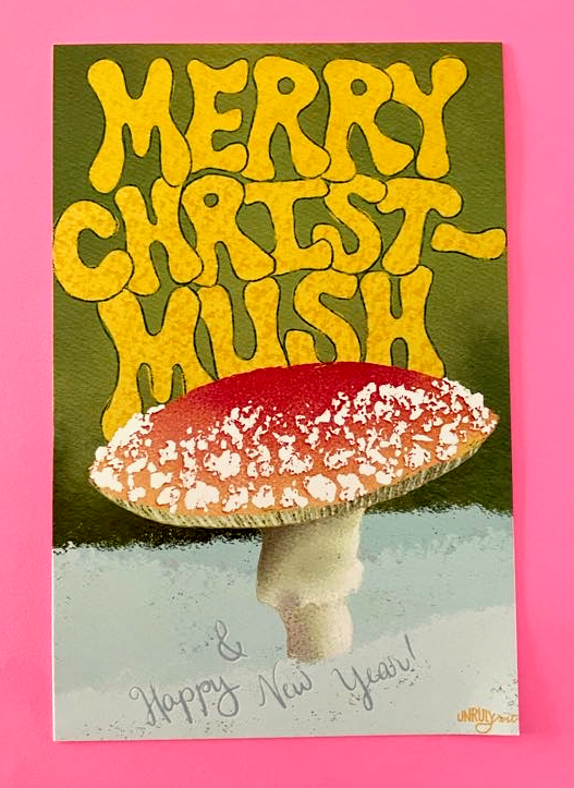 Merry Christmush Postcard