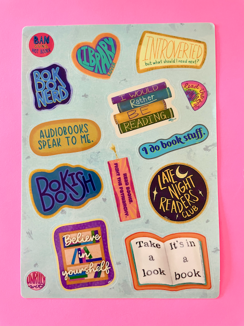 Book-Lover Sticker Sheet
