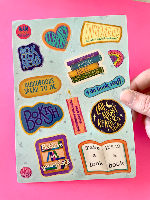 Book-Lover Sticker Sheet