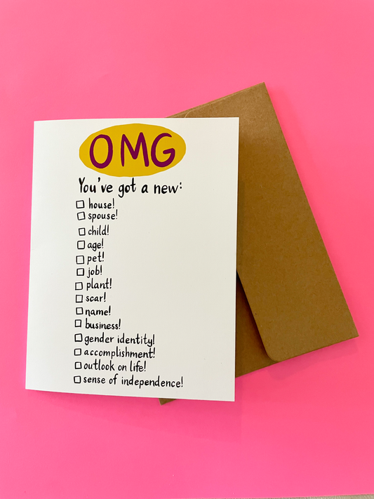 OMG All-Occasion Greeting Card
