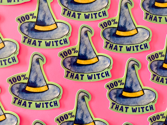 100% That Witch Sticker