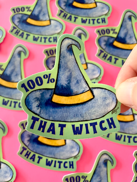 100% That Witch Sticker