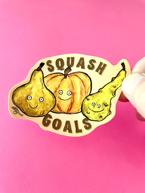 Squash Goals Sticker