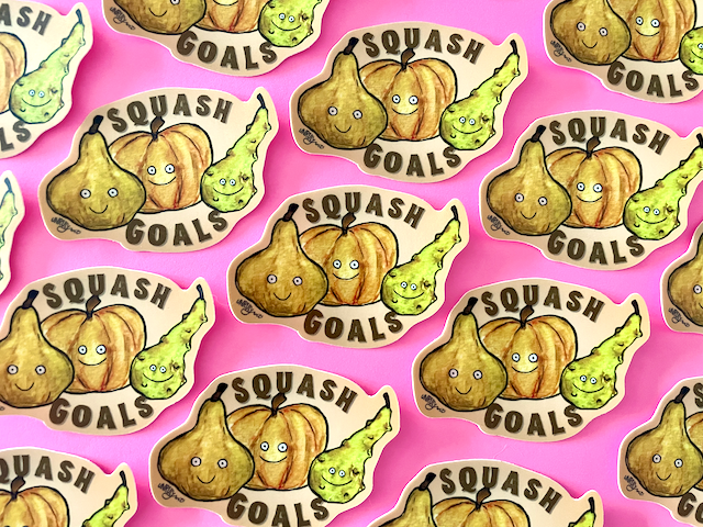 Squash Goals Sticker