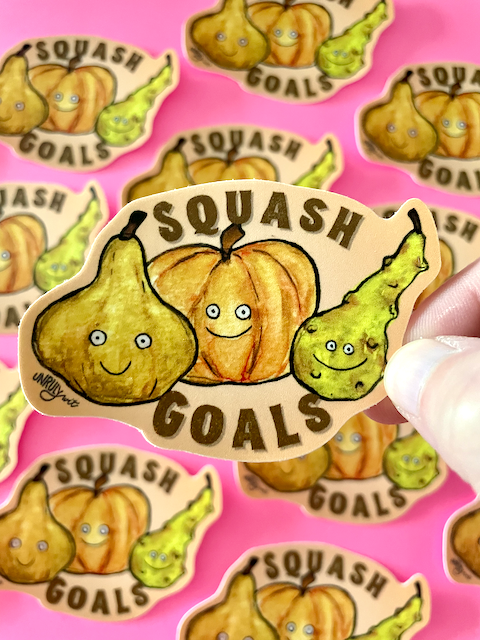 Squash Goals Sticker
