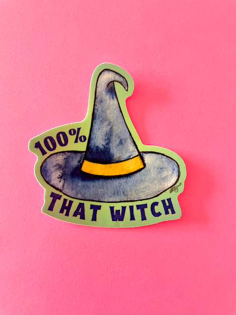 100% That Witch Sticker